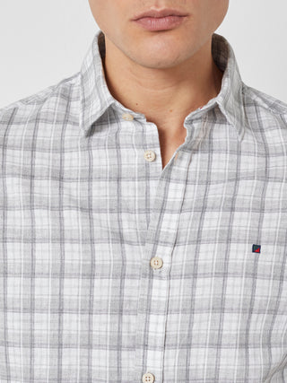 REDGREEN ASGER LINEN SHIRT SS Shirt 2221 Sand checkered