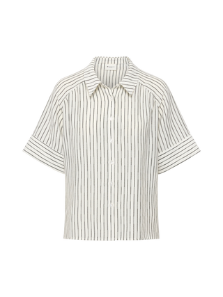 REDGREEN WOMAN Ace Blouse 199 Black Stripe