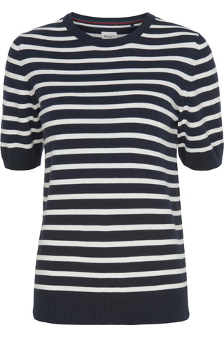 REDGREEN WOMAN Aimee Knit T-shirt 168 Navy Stripe