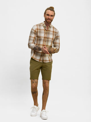 REDGREEN Anker Shirt 2581 Burnt Orange Check
