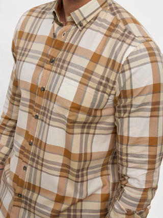REDGREEN Anker Shirt 2581 Burnt Orange Check