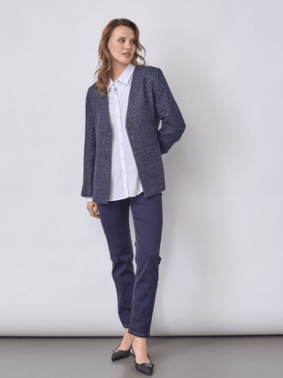 REDGREEN WOMAN Bessie Jackets and Coats 368 Navy Pattern