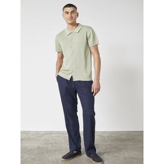 REDGREEN CADEN KNITTED POLO SS Knit 0701 Green Pastel 16-0110 TCX