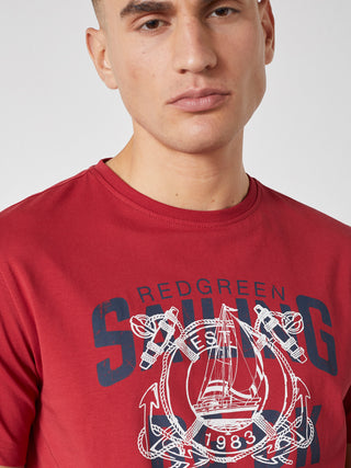 REDGREEN CARIUS T-SHIRT SS T-shirt 0442 Red