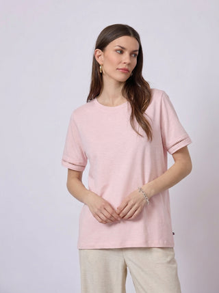 REDGREEN WOMAN Cami Short Sleeve Tee 041 Rose