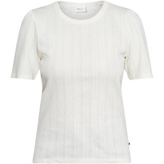 REDGREEN WOMAN Camille Short Sleeve Tee 020 Off White