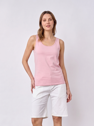 REDGREEN WOMAN Citta solid Short Sleeve Tee 045 Pink