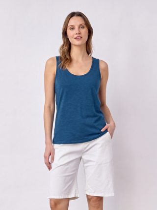 REDGREEN WOMAN Citta solid Short Sleeve Tee 068 Navy