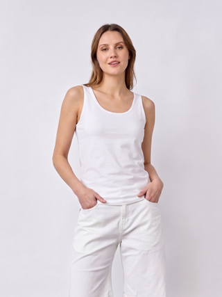 REDGREEN WOMAN Citta solid Short Sleeve Tee Hvid
