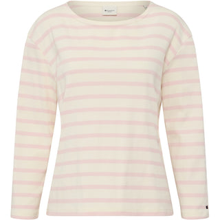 REDGREEN WOMAN Claudia T-shirt Long Sleeve Tee 140 Rose Pastel Stripe