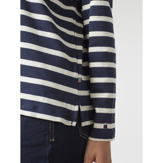 REDGREEN WOMAN Claudia T-shirt Long Sleeve Tee 168 Navy Stripe