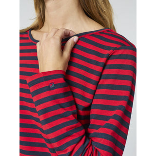 REDGREEN WOMAN Fie Long Sleeve T-shirt Long Sleeve Tee 144 Red Stripe
