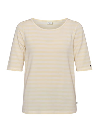 REDGREEN WOMAN Hedy Short Sleeve T-shirt Short Sleeve Tee 130 Yellow Pastel Stripe