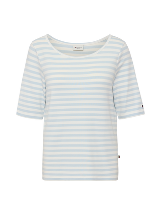 REDGREEN WOMAN Hedy Short Sleeve T-shirt Short Sleeve Tee 160 Sky Blue Stripe