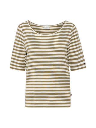 REDGREEN WOMAN Hedy Short Sleeve T-shirt Short Sleeve Tee 174 Khaki Stripe