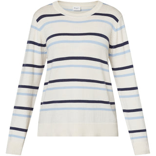 REDGREEN WOMAN Jetta Knit 164 Mid Blue Stripe