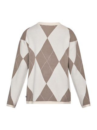 REDGREEN WOMAN Kaja Knit 321 Ecru Pattern