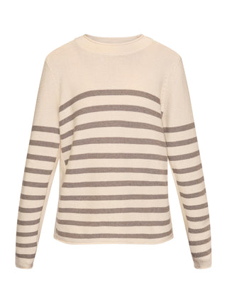 REDGREEN WOMAN Kathrine Knit 125 Dark Sand Stripe