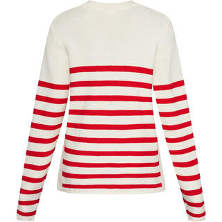 REDGREEN WOMAN Kathrine Knit 144 Red Stripe