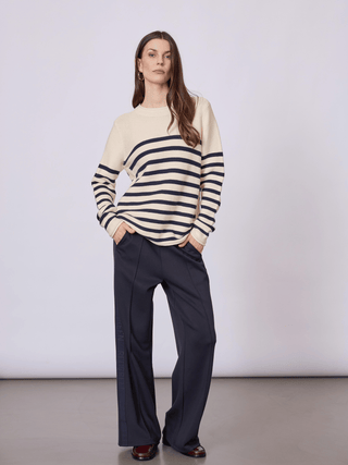 REDGREEN WOMAN Kathrine Knit 168 Navy Stripe