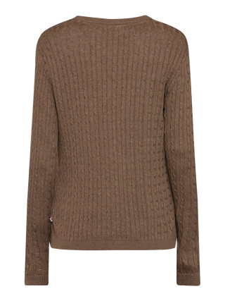 REDGREEN WOMAN Klara Knit 429 Dark Brown Melange