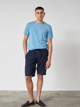 REDGREEN LUCAN LINEN SHORTS Shorts 0682 NAVY