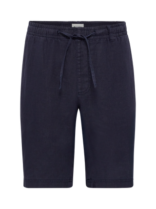 Herre shorts i navy fra Redgreen – lavet i hørblanding med casual fit