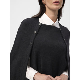 REDGREEN WOMAN Noemi Knit Cape Knit 499 Black Melange