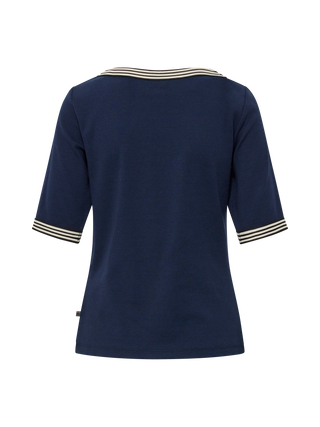 REDGREEN WOMAN Snee T-shirt Short Sleeve Tee 068 Navy