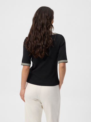 REDGREEN WOMAN Snee T-shirt Short Sleeve Tee 099 Black