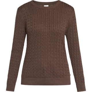 REDGREEN WOMAN Susan Cable Knit Knit 429 Dark Brown Melange