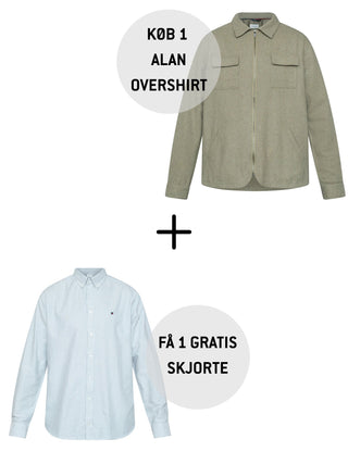 Køb 1 Alan overshirt – Få 1 GRATIS Skjorte (værdi 499 kr.)