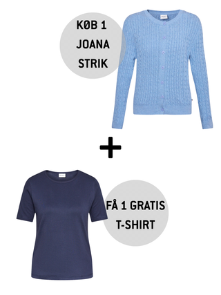 Køb 1 Joana strik - Få 1 GRATIS T-shirt (værdi 299,-)